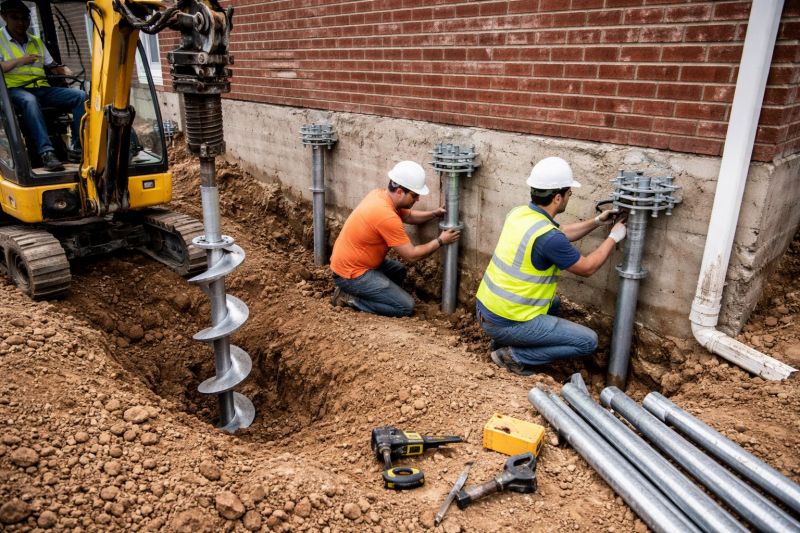 Helical Piers Installation in Camden, SC
