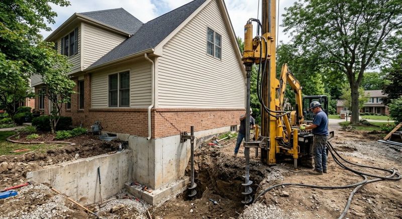 Helical Piers Installation in Camden, SC