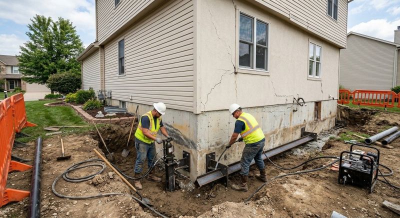 Sinking Foundation Repair in Bishopville, SC