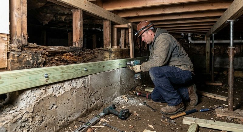 Sinking Foundation Repair in Lugoff, SC