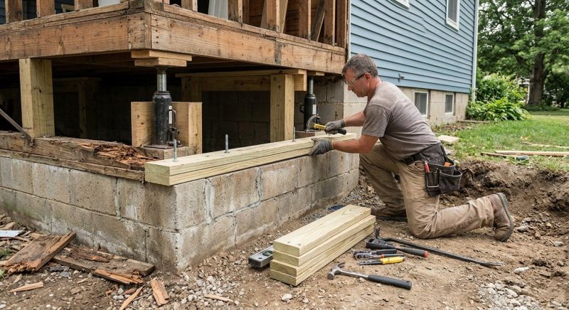 Sinking Foundation Repair in Ridgeway, SC